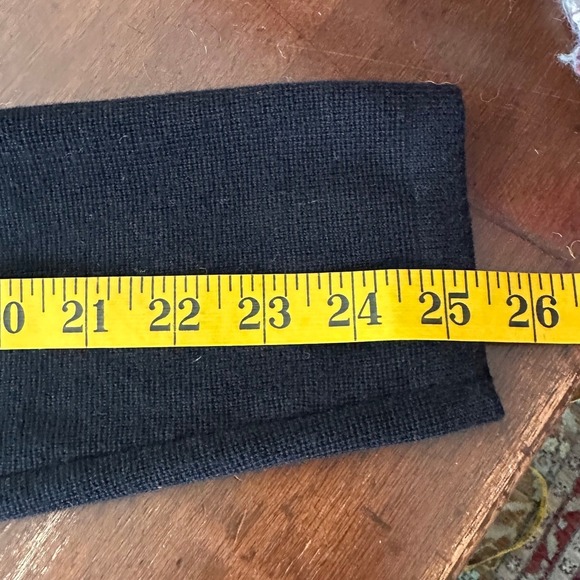 LAUREN Ralph Lauren VTGE Black Double Breasted Knit Collar Cardigan Sweater LGE - Picture 10 of 13